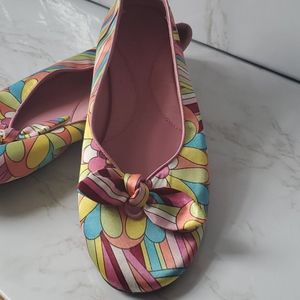 "Pucci" style Print Silk Flats